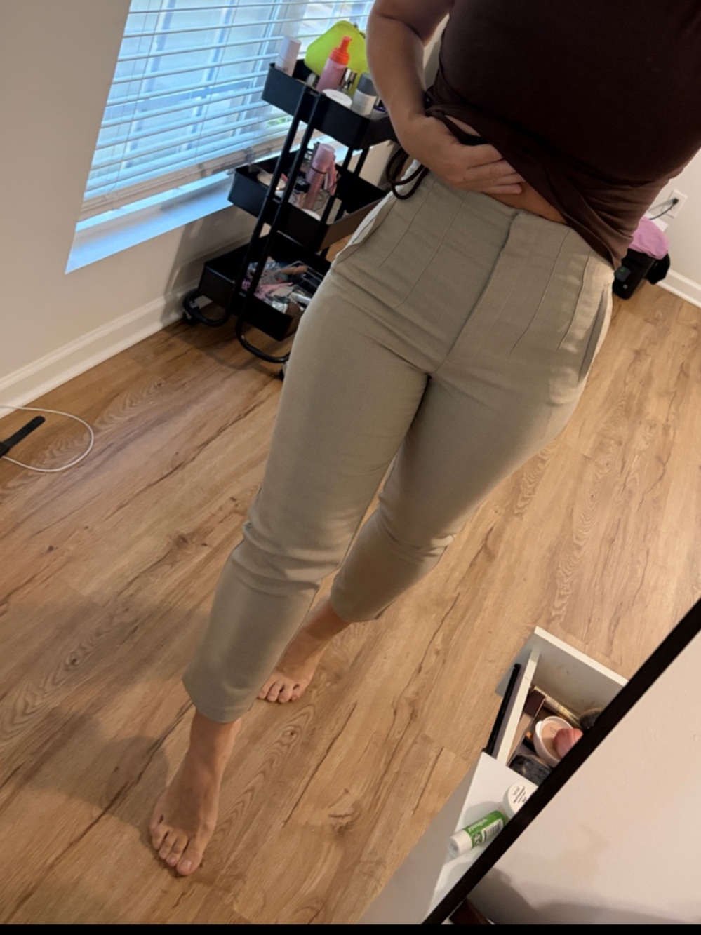 Zara Dress Pants - Light Gray